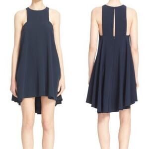 Milly Cady Collection Angular Trapeze Mini Sleeveless Party Dress with POCKETS